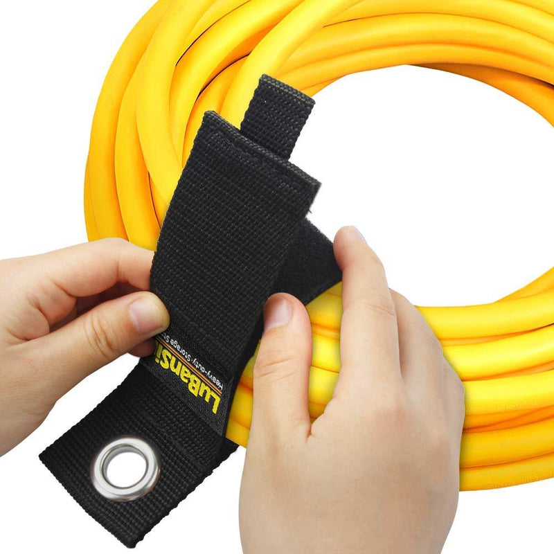 9 Pack Extension Cord Holder Organizer, Heavy Duty Storage Straps Fit with Garage Hooks and Pool Hose Hangers by LuBanSir