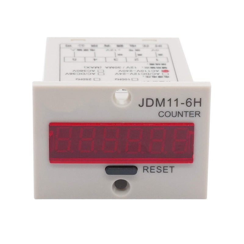 TWTADE/ 110-220VAC LED Auto Display Digital Counter 0-999999 6 Digits + Hall Proximity Sensor Switch Distance 10CM NPN NO + Holder US-JSQ+GD+CT 10mm Counter kit