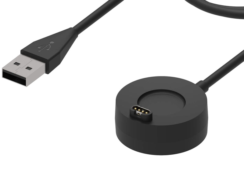 Charger Compatible with Garmin Approach S42/ Approach S12/ Approach S62 Replacement USB Charging Cable Date Sync Cord Adapter for Approach S42 Smartwatch Only (2Black) 2Black
