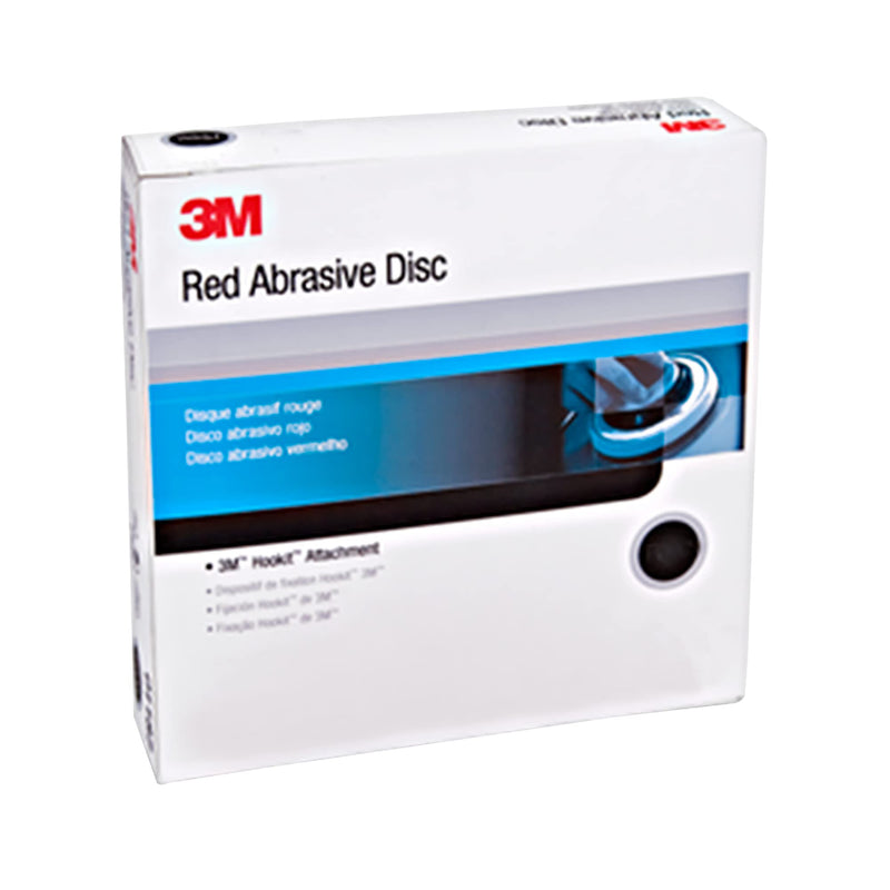 3M Hookit Red Abrasive Disc, 01218, 6 in, P400, 50 discs per carton Grade :P400 Number of Holes :No Holes Diameter: 6