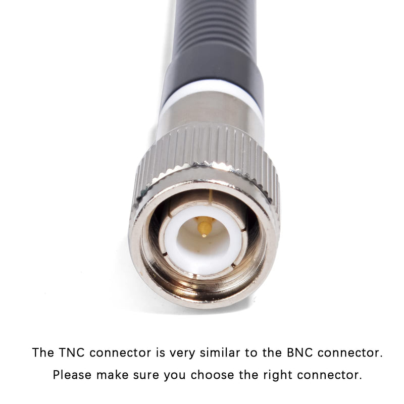 TWAYRDIO CB Radio Antenna for President Randy FCC Handheld CB Radio, 26-29MHz 9.7inches Replacement Antenna with TNC Male Connector Compatible with President Randy II FCC Handheld CB Radio