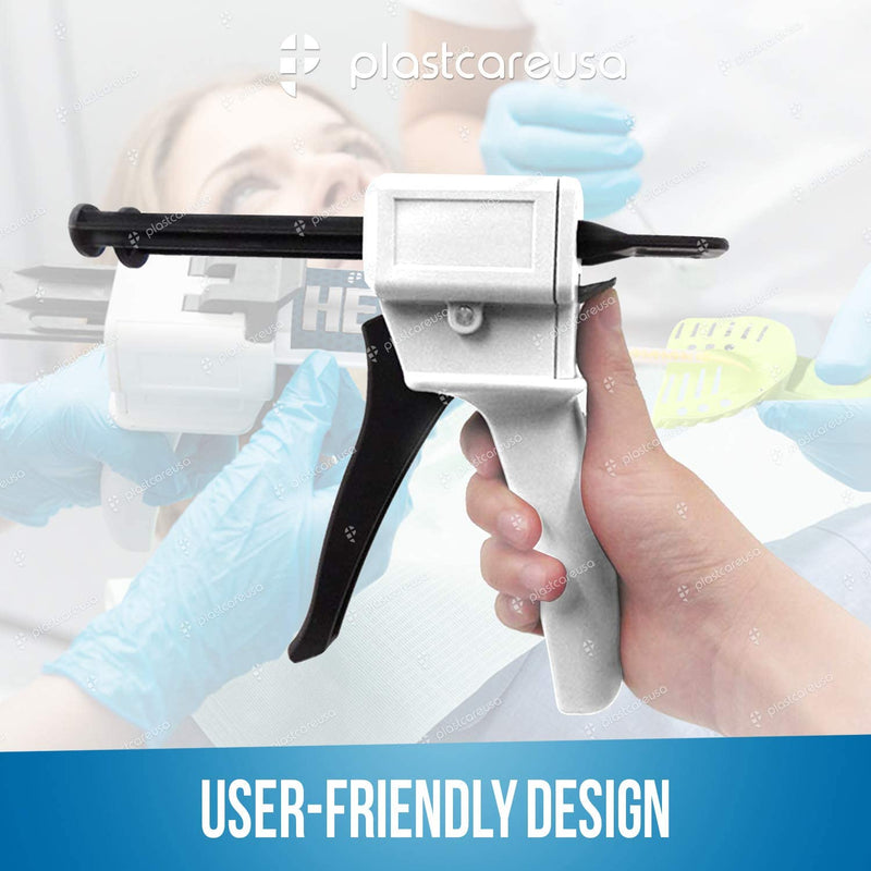 Dental 1:1/2:1 Impression Mixing Cartridge Dispenser Gun for 50ml Material