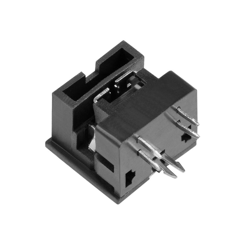 uxcell S-video PCB Mount 4 Pin Din Socket Audio Video Connector Black