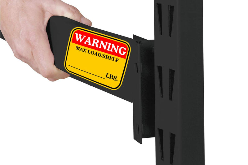 3×4 inch Caution MAX Load/Shelf LBS Sticker Bright Warning Pallet Rack Capacity Labels 60pcs Industrial Strength Cross Beam Safety Stickers for Warehouse Warehouse Pallet Racking,Forklift