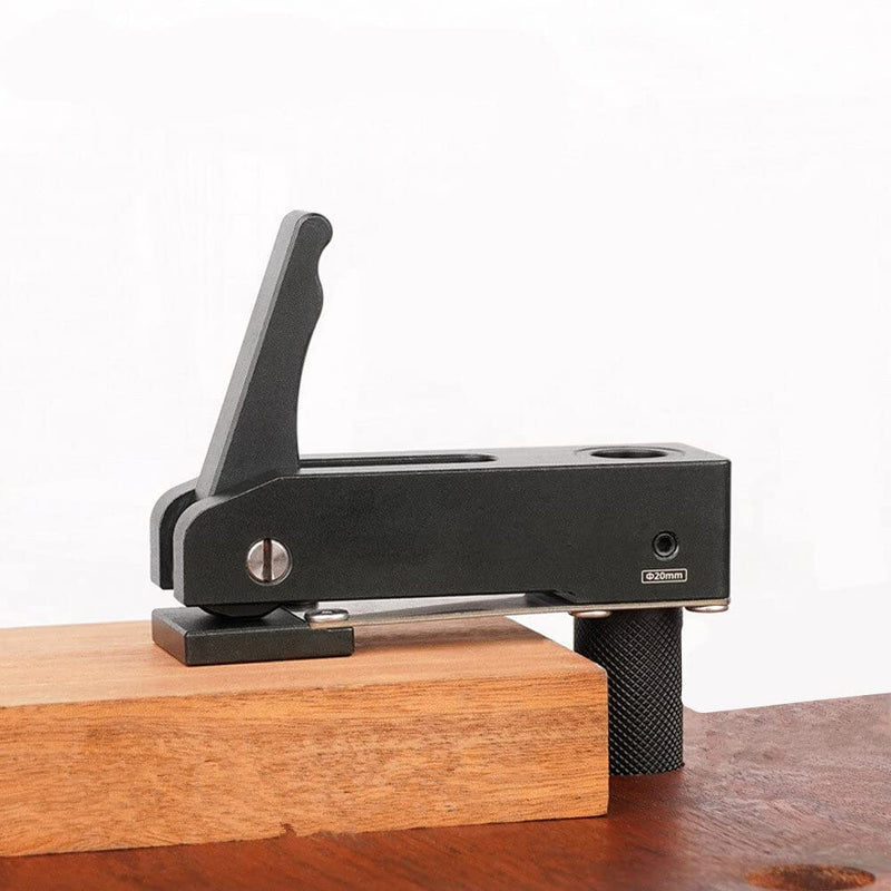 2 Pack MFT Style Hold Down Clamp Bench Dog Clamp 3/4 Inch Dog Hole Clamp Woodworking Benchtop Quick Clamps Aluminum Alloy (19mm)