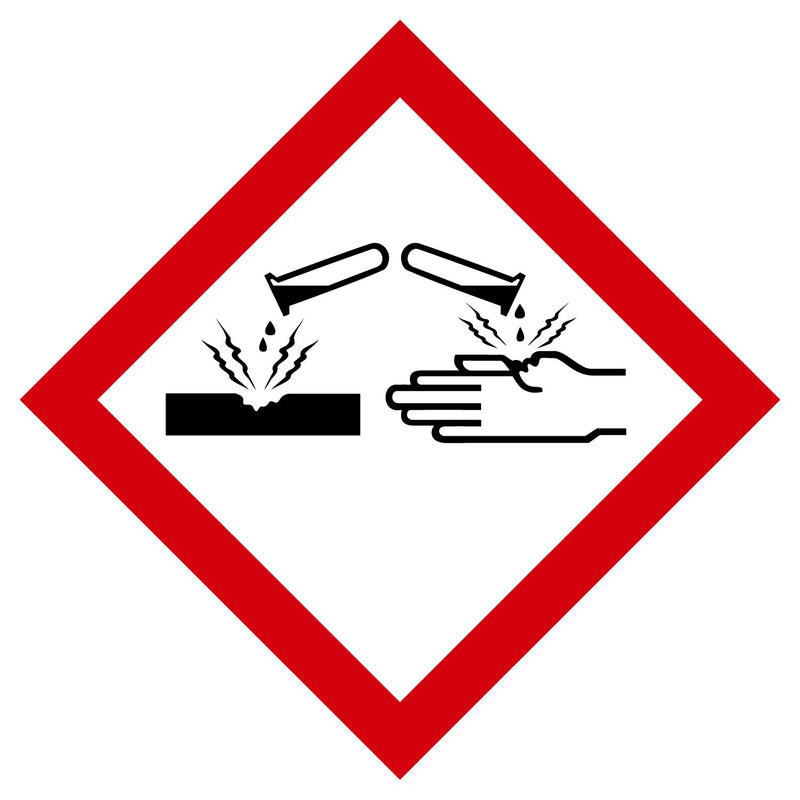 GHS - GHS1228 /HazCom 2012: Hazard Class Pictogram Label, Corrosive, 1/2" each (Pack of 1820)