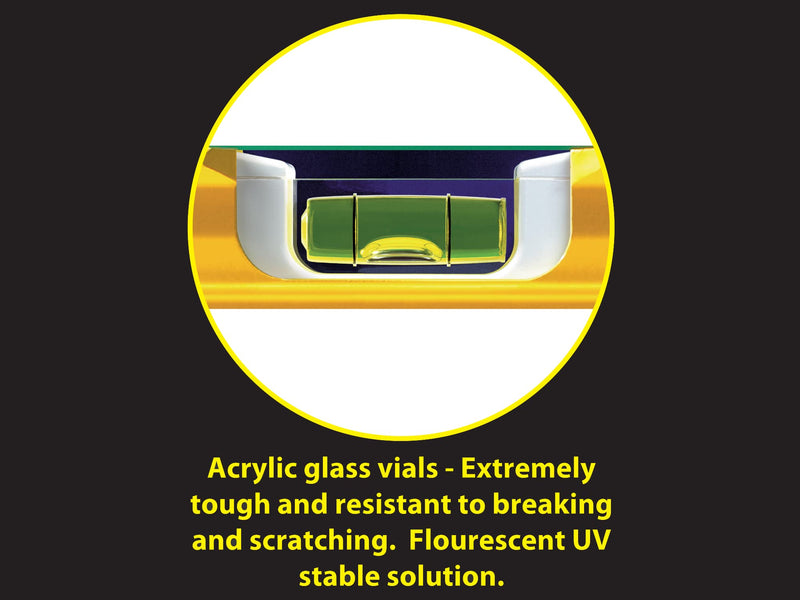 STABILA spirit level Type 70, 80 cm, light aluminum profile, 1 horizontal level, 1 vertical level, Made in Germany