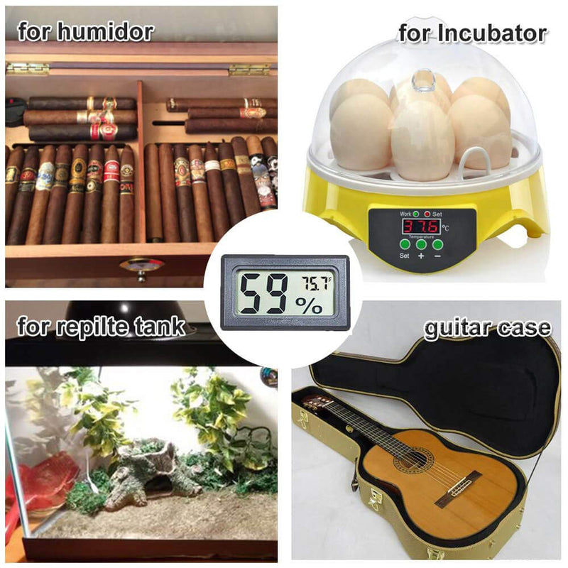 Mini Hygrometer Thermometer Digital Indoor Humidity Gauge Monitor with Temperature Meter Sensor Fahrenheit (℉)