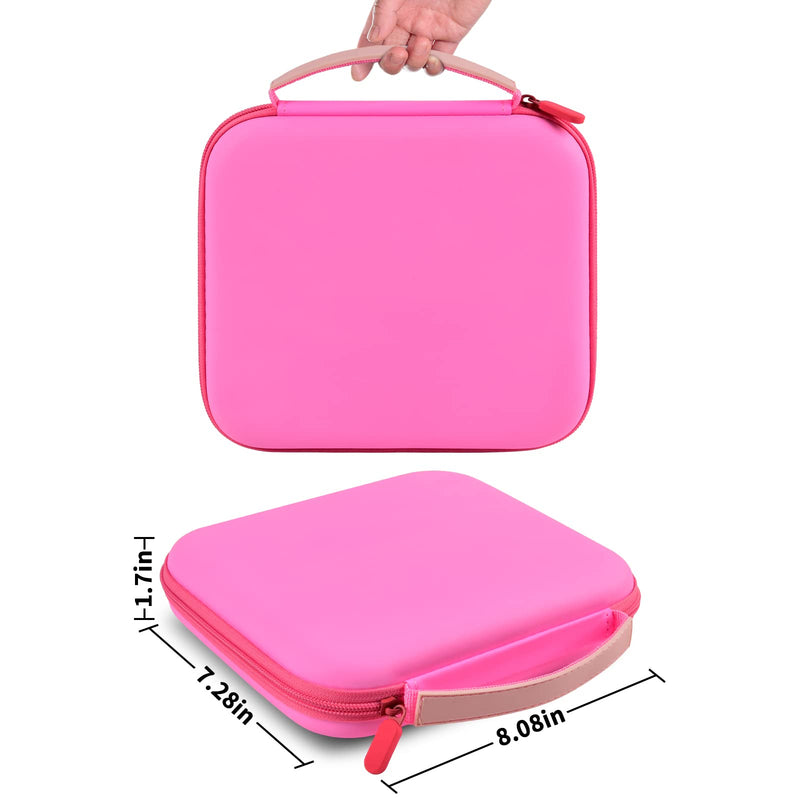 Case Compatible with Glocusent/ for Vekkia/ for LITOM/ for LEDGLE/ for TAKKUI/ for TSINGREE LED Neck Reading Light Book Light for Reading in Bed. Storage Carrying Holder for USB Cable (Box Only) -Pink Pink