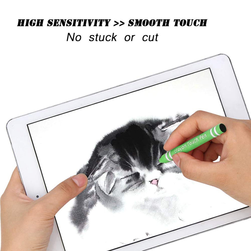 Touch Screen crayon Stylus Anti-scratch ABS Pen High Sensitivity smartphones Tablet Touch Pen For iOS / Android Green