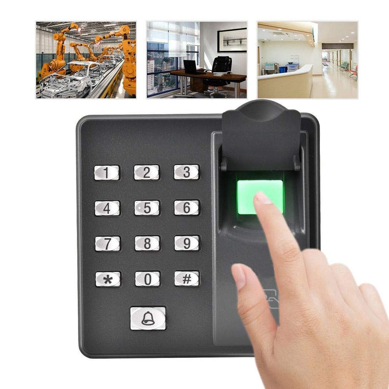 Fingerprint Machine, RFID Reader Biometrics Fingerprint Access Control Keypad, Waterproof Fingerprint Door Access Control for Home/Office (ID) ID