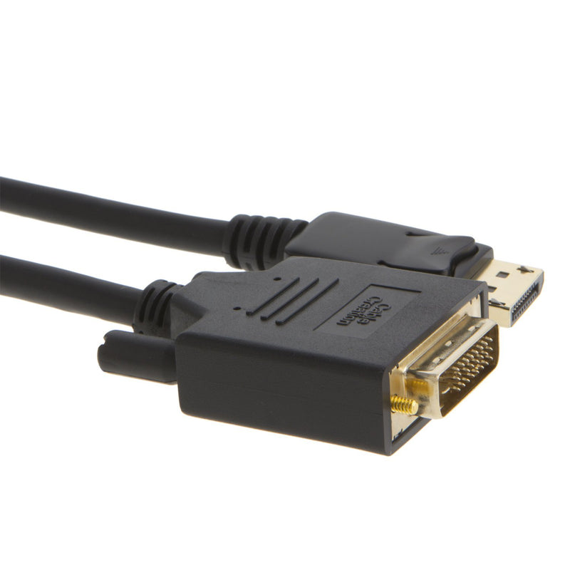 CableCreation Active DisplayPort to DVI Cable, 6ft DP to DVI-I Cord, Eyefinity Support Multi-Screen, 1.8M Black