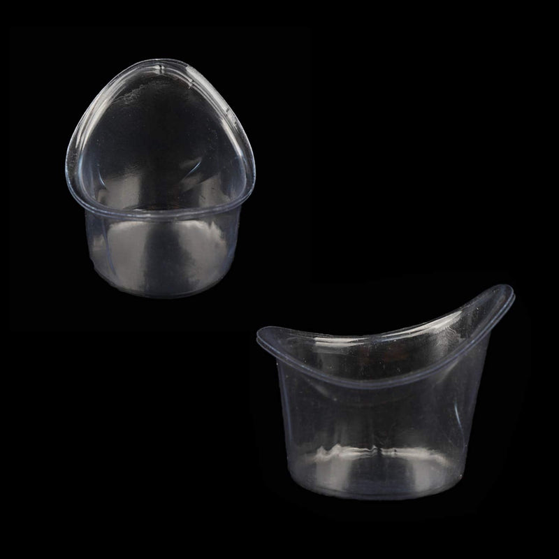 YouU 100 Pcs Non Sterile Disposable Plastic Eye Wash Cups Portable Disposable Measuring Cup 5ml Eye Flush Cleaning Cups Vials for Storage or First Aid Kit Use