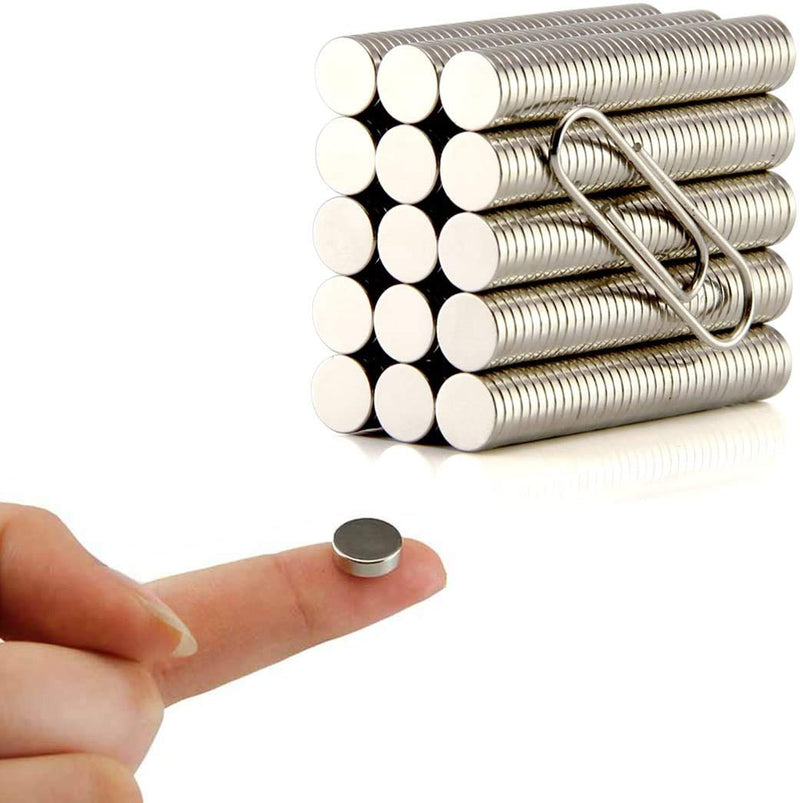 FINDMAG 30 Pcs 10 x 2 mm Premium Brushed Nickel Fridge Magnets, Whiteboard Magnets, Office Magnets, Dry Erase Board Magnetic pins, Refrigerator Magnets, Small Magnets, Mini Magnets, Neodymium Magnet