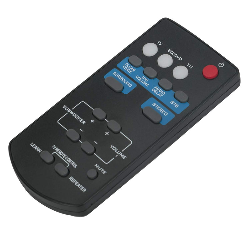 FSR60 WY57800 Replaced Remote fit for Yamaha Soundbar Front Surround System ATS-1010 ATS1010 YAS-201 YAS-101 YAS-101BL YAS101 YAS101BL YFSR60 ATS-201 YAS-201BL YAS-CU201 WY57800 FSR62 ZC94940 FSR62