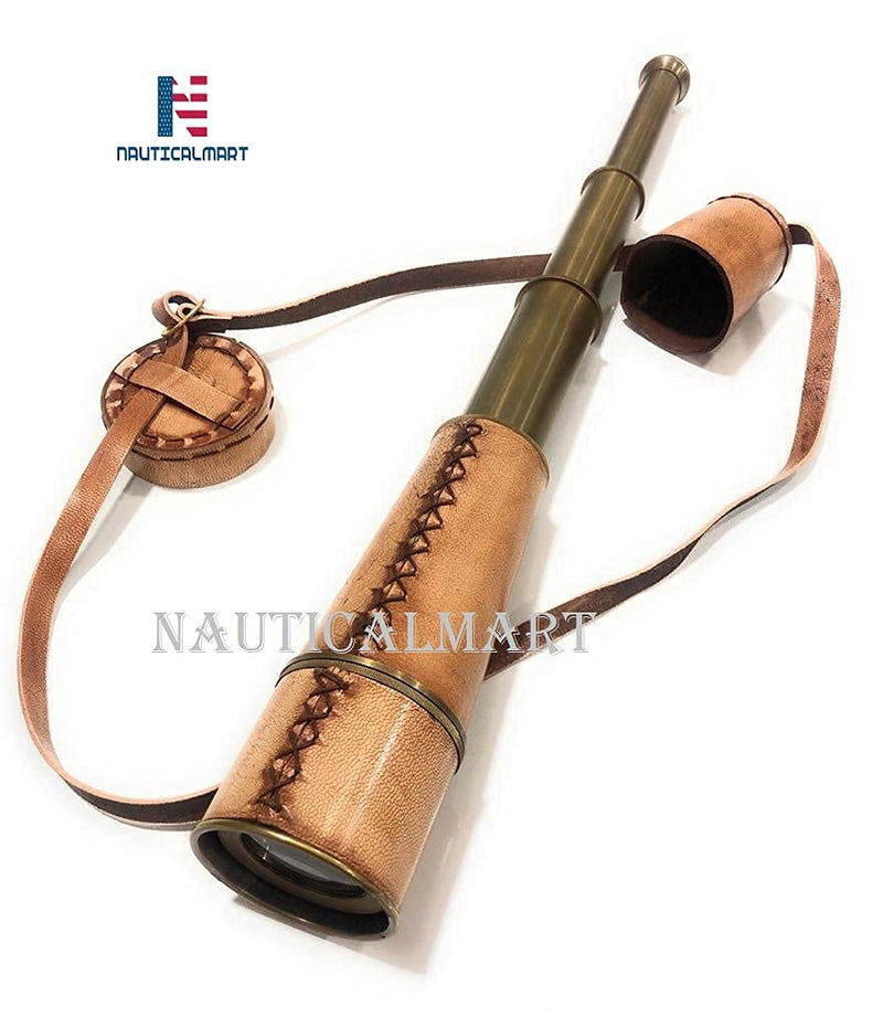 NauticalMart Brass Nautical Antique Telescope - 18 inches Long