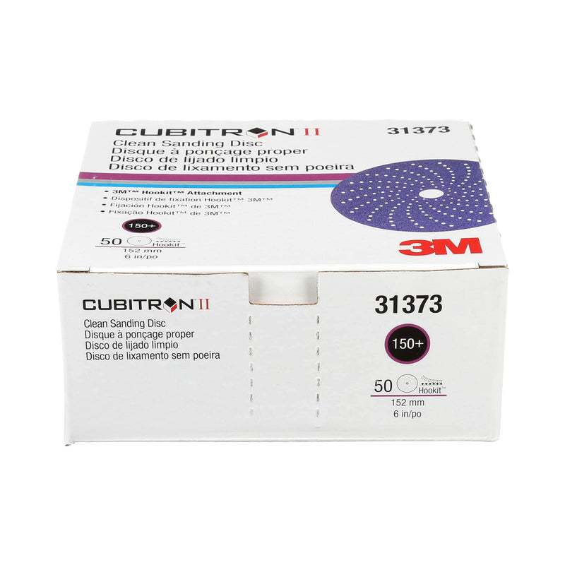Cubitron II 31373 Clean Sanding Hookit Abrasive Disc (6 in, 150+, 50 Discs per Box)