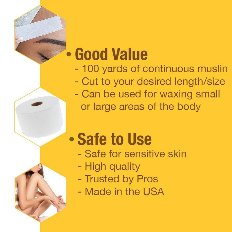 GiGi Cloth Epilating Roll for Hair Waxing / Hair Removal, 50 yds