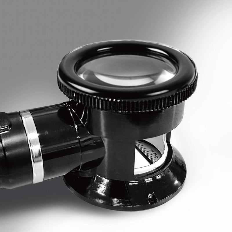 ENGINEER SL-36 Illuminated 5X Magnifying Inspection loupe with Integrated 'Graduated' Scale (Handheld Magnifier with LED)