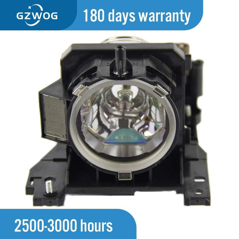 Gzwog DT00911 Replacement Projector Lamp Bulb with Housing for Hitachi CP-X201 CP-X206 CP-X301 CP-X306 CP-X401 CP-X450 CP-WX410 CP-X467 CP-WX401 CP-XW410 ED-X31/X33 HCP-6680X HCP-900X HCP-90X HCP-960X