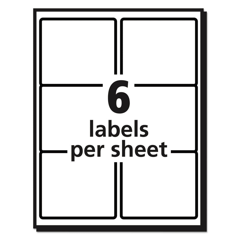 Avery 5264 Laser Labels, Mailing, Permanent, 3-1/3-Inch x4-Inch, 150/PK, White