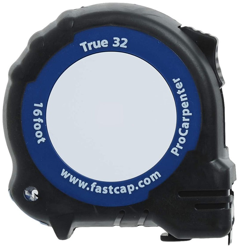 FastCap Tape Measure, 1 In x 16 ft, Black/Blue, PMMR-TRUE32 Plastic