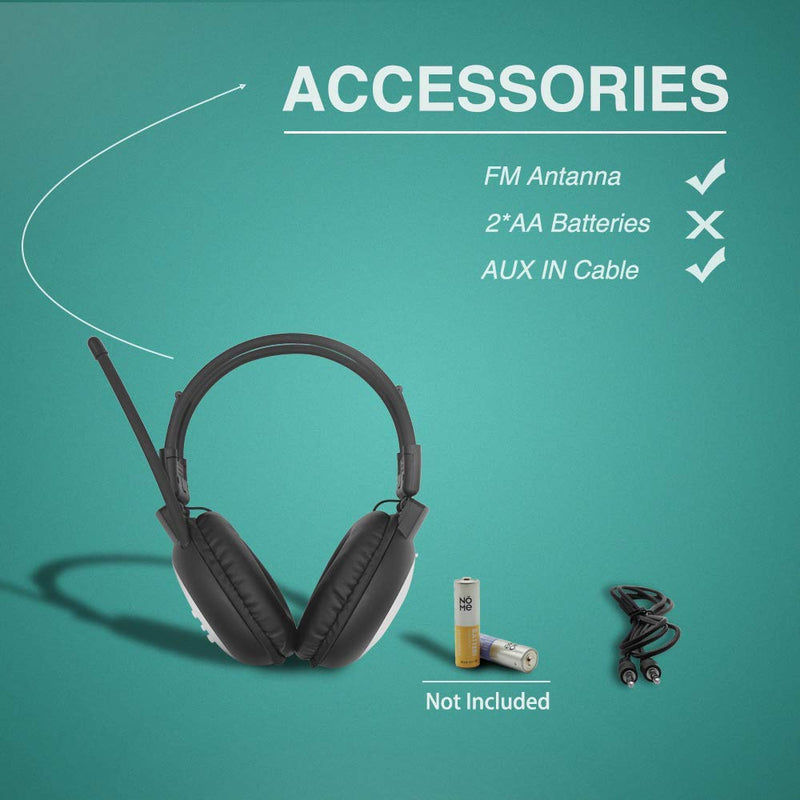 FM Radio Headphones Ear Muffs and Pocket AM FM Radio with Best Reception for Walking Jogging Exercising Daily Works