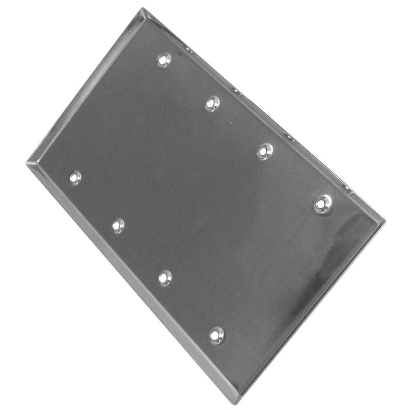 Seismic Audio SA-PLATE14 Stainless Steel Blank Gang Wall Plate