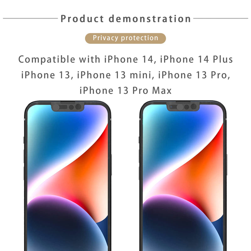 Webcam Cover,Front Camera Cover Compatible with iPhone 14,iPhone 14 Plus,iPhone 13,iPhone 13 Mini,iPhone 13 Pro,iPhone 13 Pro Max,Protect Privacy and Security,Not Affect Face ID, 2 Pack-Black Black