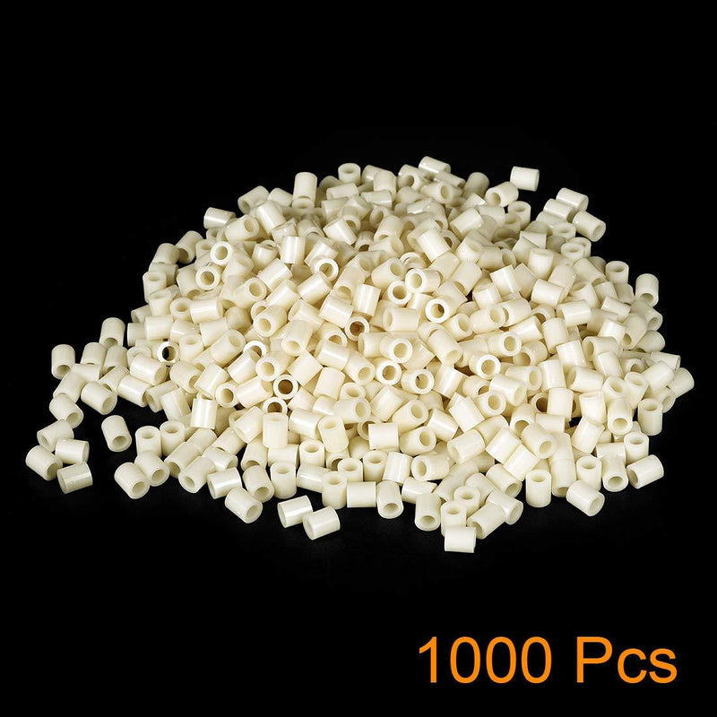 uxcell 1000pcs ABS Round Spacers Washers OD 9mm, ID 6mm, Height 10mm for M5 Screws