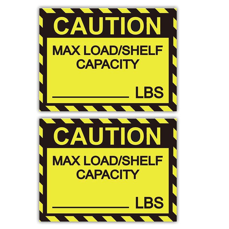 Remarkable Pallet Rack Capacity Label,3×4 Inch Caution MAX LoadShelf LBS Warning Stickers for Warehouse Safety, 25 PcsPack Industrial Strength Sticker