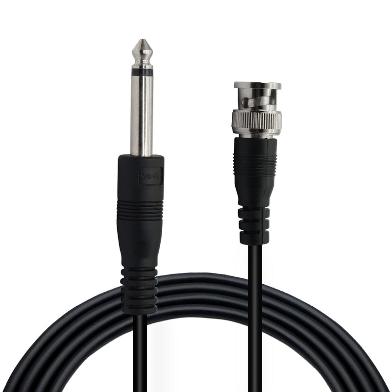PNGKNYOCN BNC Male to 6.35mm 1/4 Inch Male Audio Cable，6.35mm Mono TS Plug to BNC Plug Bidirection Connector Cable for CCTV DVR Camera Antenna Radio Etc.（3M） 3.0 Meters