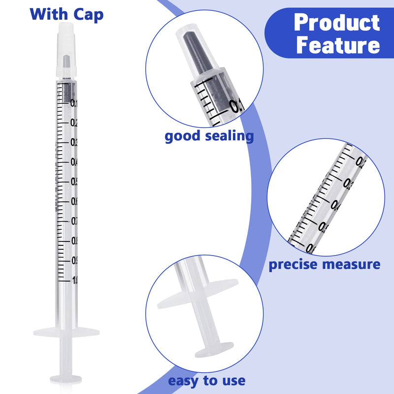 Pack of 10 1ml Syringe with Luer Plastic Syringe Without Needle for Refilling and Measuring Oil Glue Applicator of Liquids Feeding Pets Scientific Laboratories 10
