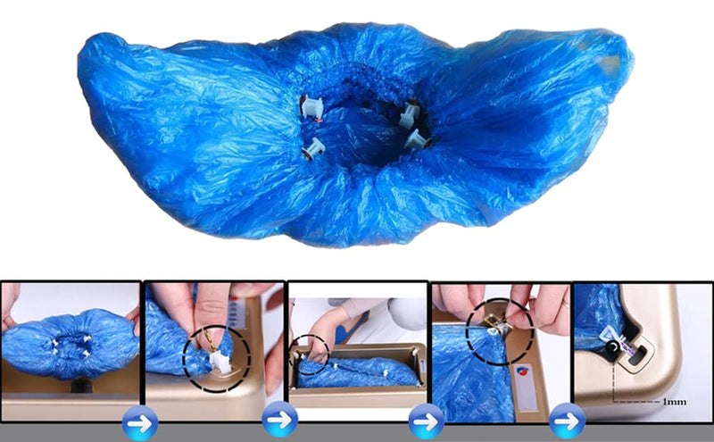 Disposable Shoe Covers for Use with Model G-BD001T Booties Dispenser - Automatic Shoe Covers for Using Shoe Covers (Pack of 100) 100
