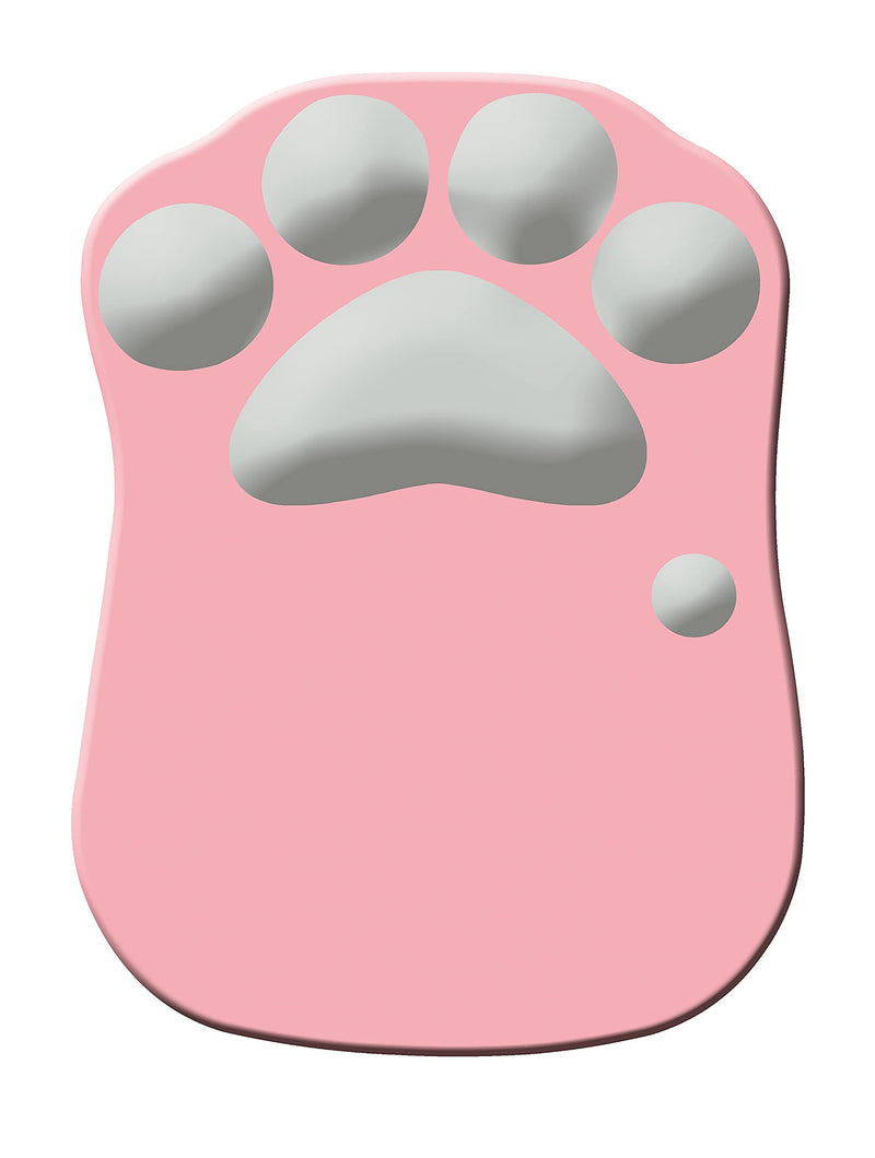 Cute Cat Claw Paw Mouse Pad with Gel Wrist Rest Support - Soft Silicon Ergonomic Computer Mouse Pads - Women/Kids Mouse Mat Desk Accessories (Pink/Grey)