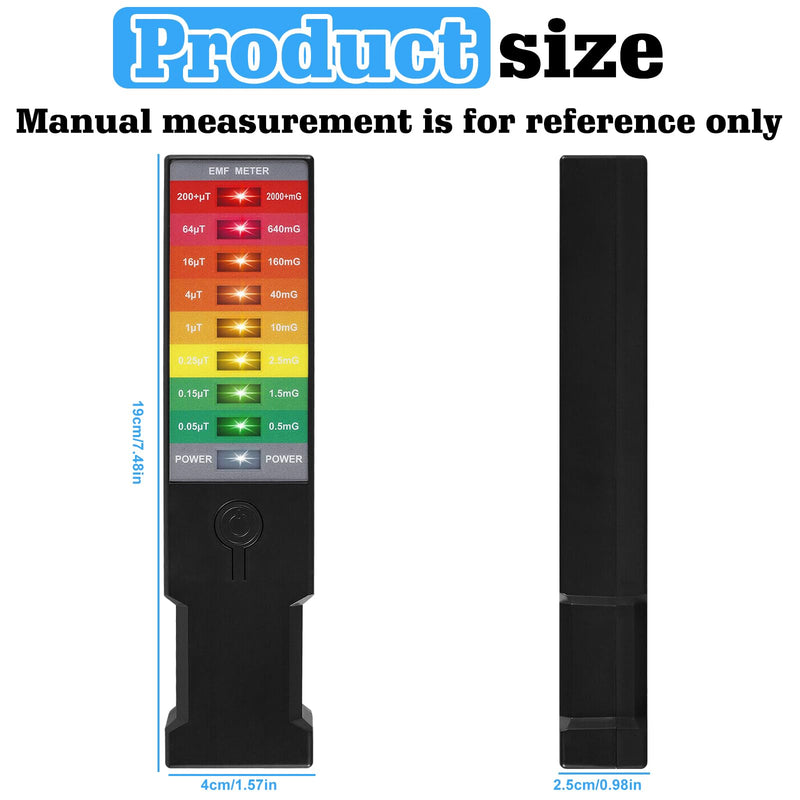 Nizirioo K3 EMF Meter Magnetic Field Detector: Magnetic Field Anti Radiation Test Device Detector, Ghost Hunting Paranormal Equipment Tester for Testing Outdoor, Office Portable Magnetic Field Radiation, with Battery