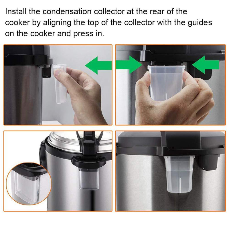 Original Condensation Collector Cup Replacement for Instant Pot DUO, ULTRA, LUX, 5, 6, 8 Quart All Series Ultra 60, DUO60, DUO89, and LUX80 by ZoneFly