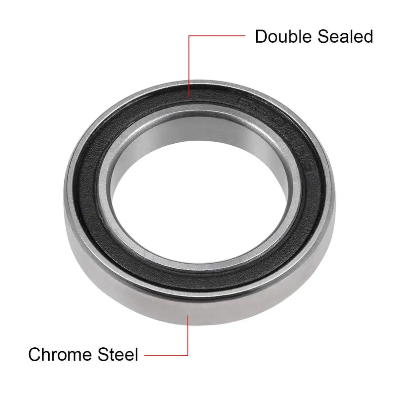 uxcell 6803-2RS Deep Groove Ball Bearing 17x26x5mm Double Sealed ABEC-3 Bearings 2-Pack