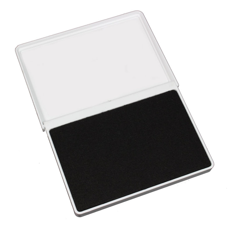 ExcelMark Ink Pads for Rubber Stamps Medium Size 2-5/8” by 4-1/4” (Black) Black