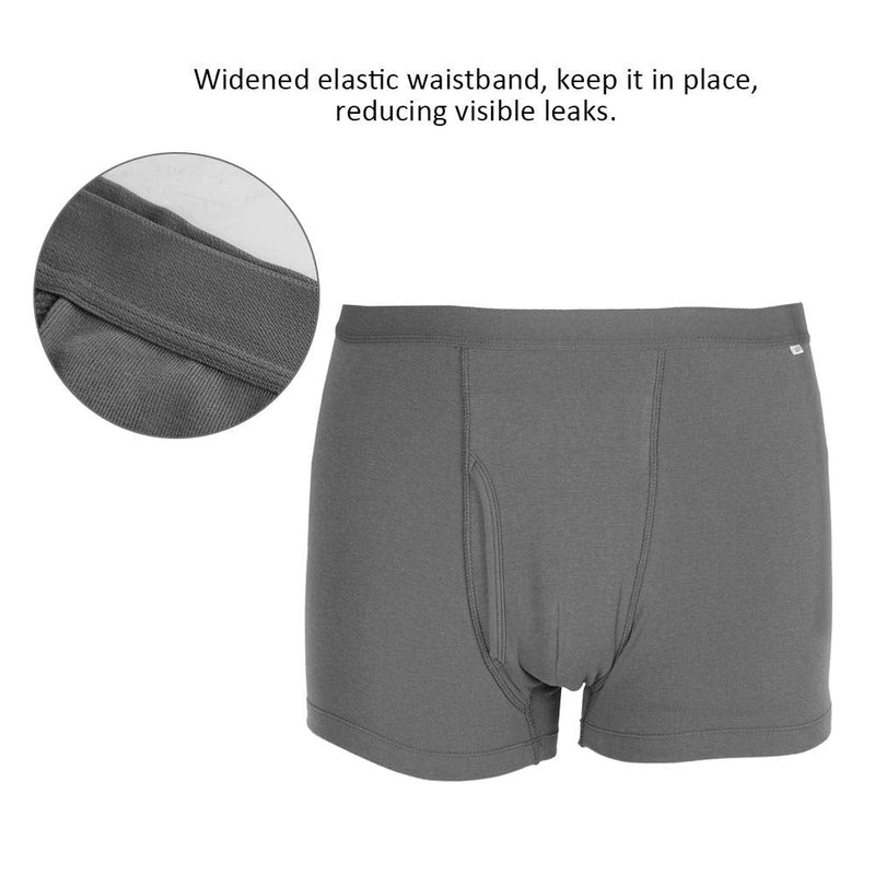 Incontinence Underwear for Men， Men's Assorted Regular Absorbency Washable Reusable Incontinence Boxer Briefs (#2) #2