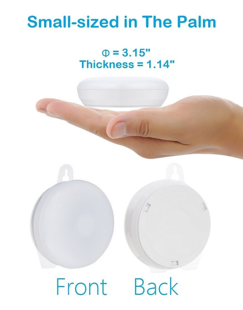 Rechargeable Touch Light, RTSU DIY Stick Anywhere Led Night Light Touch Lamp Tap Light (Touch Sensor Switch, Stepless Dimmer, Last Setting Memory, Built-in Battery Powered, Warm White Light)