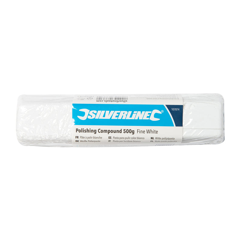 Silverline 107874 Polishing Paste, White 500 g Single
