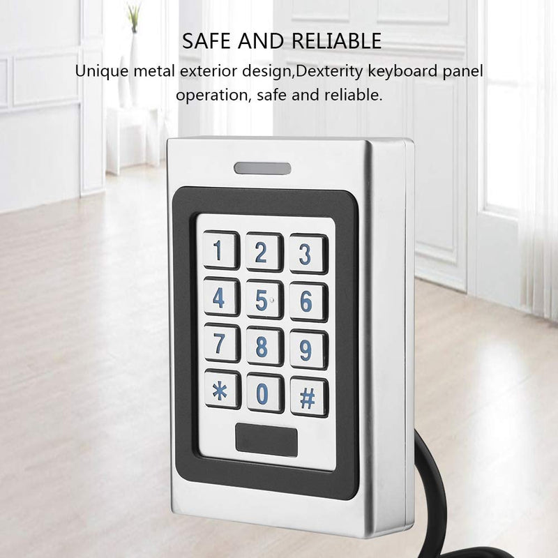 Waterproof IP68 RFID Card Door Access Controller, Keypad Security Door Access Control System, DC 12V Access Controller Support 2000 Users, Intelligent Key Board 3 Way to Open Door