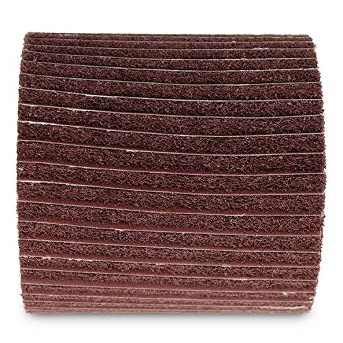BHA Interleaf Flap Wheel Abrasive Drum, 4" x 4" with 3/4" Quad Keyway (80 Grit) 80 Grit