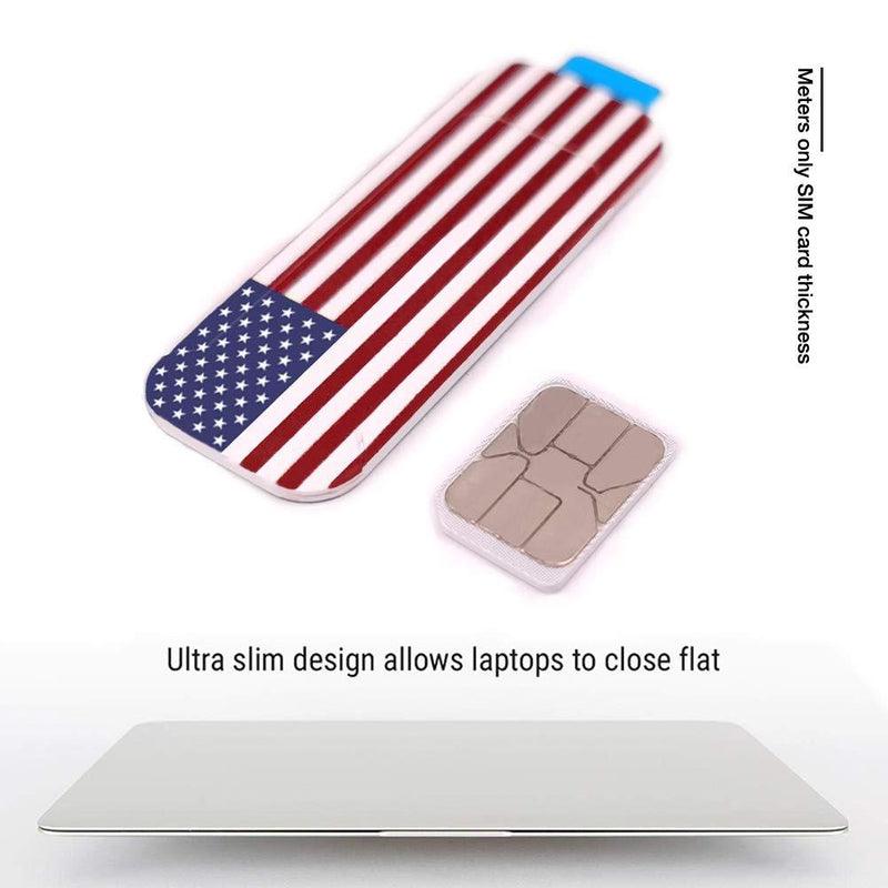 Webcam Cover, Laptop Camera Cover Slide, Ultra-Thin, US Flag Pattern Design, Web Camera Cover fits Laptop, Desktop, PC, Macboook Pro, iMac, Computer, Protect Your Privacy & Security,Strong Adhensive USA FLAG