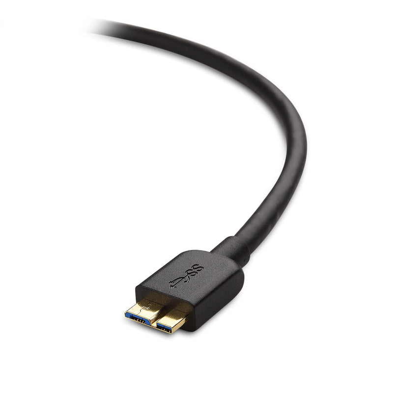 Cable Matters Micro USB 3.0 Cable 6 ft (External Hard Drive Cable, USB to USB Micro B Cable) in Black 6 Feet 1