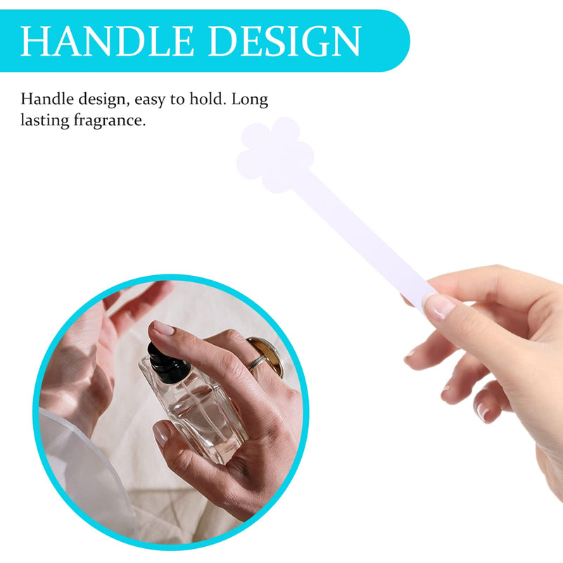 EXCEART Perfume Test Strips Aromatherapy Fragrance Tester Paper Disposable Essential Oil Paper Strips Odor Strips Pack of 100