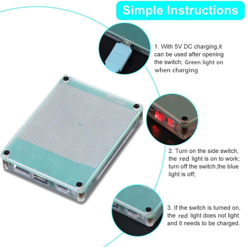 Schumann Wave Generator 7.83Hz Ultra-low Frequency Pulse Generator with Rechargeable Battery USB Cable Screwdriver