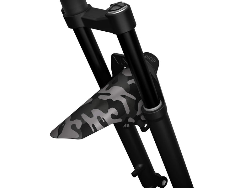 All Mountain Style AMS Front Mudguard â€“ Fits 26â€™â€™,27.5â€™â€™,29â€™â€™, Plus Size Camo/Black