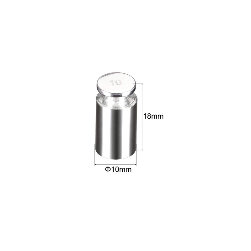 uxcell Gram Calibration Weight 10g F1 Precision Stainless Steel for Digital Balance Scales